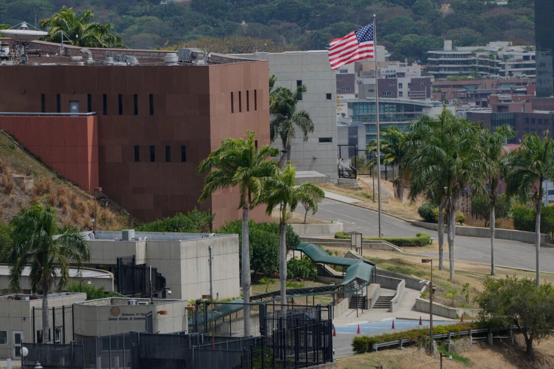 US flag raised at embassy in Venezuela for the 1st time since 2019